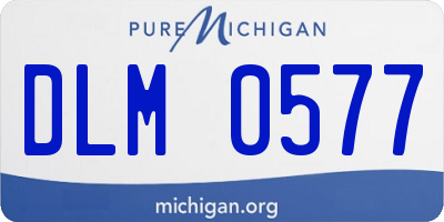 MI license plate DLM0577