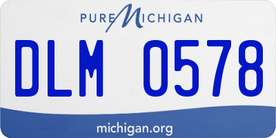 MI license plate DLM0578