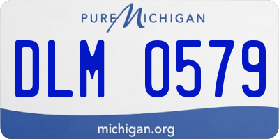 MI license plate DLM0579