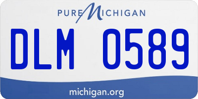 MI license plate DLM0589