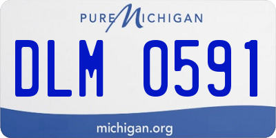 MI license plate DLM0591