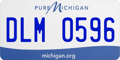 MI license plate DLM0596