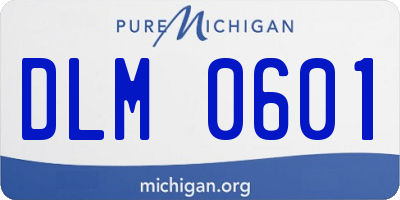 MI license plate DLM0601