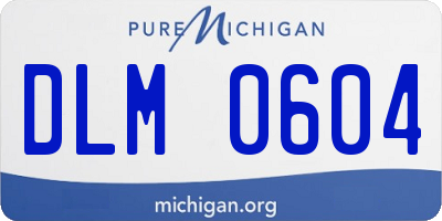 MI license plate DLM0604