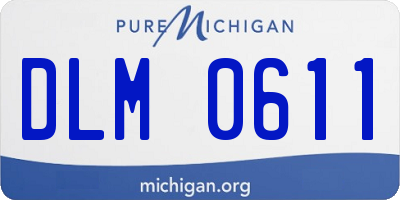 MI license plate DLM0611