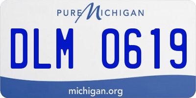 MI license plate DLM0619
