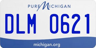 MI license plate DLM0621