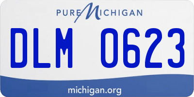 MI license plate DLM0623