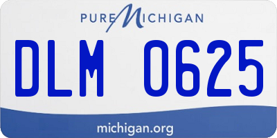 MI license plate DLM0625