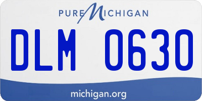 MI license plate DLM0630