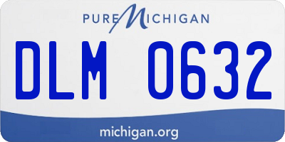 MI license plate DLM0632