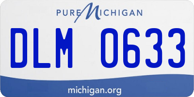 MI license plate DLM0633