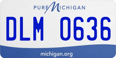 MI license plate DLM0636