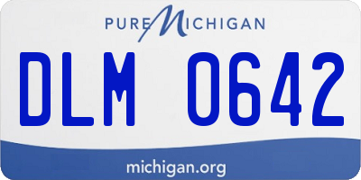MI license plate DLM0642