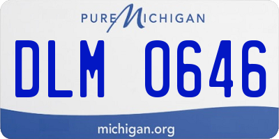MI license plate DLM0646