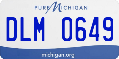 MI license plate DLM0649