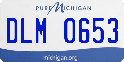 MI license plate DLM0653