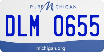 MI license plate DLM0655