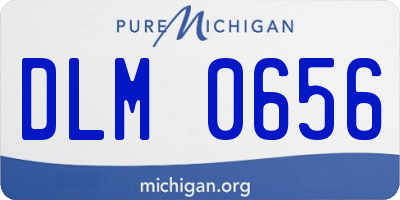 MI license plate DLM0656