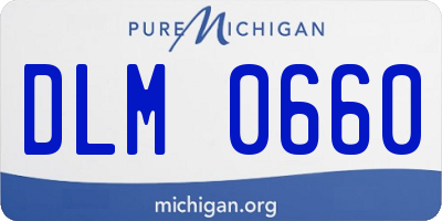 MI license plate DLM0660
