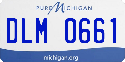 MI license plate DLM0661