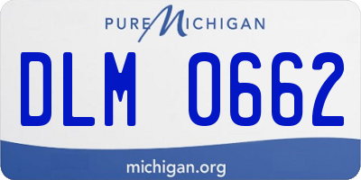 MI license plate DLM0662