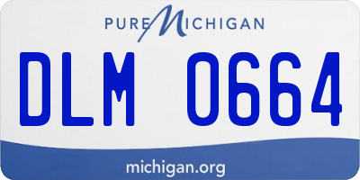 MI license plate DLM0664