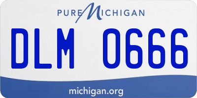 MI license plate DLM0666