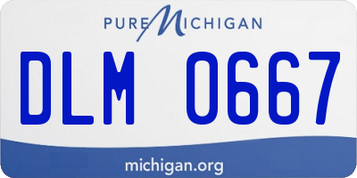 MI license plate DLM0667