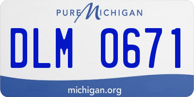 MI license plate DLM0671