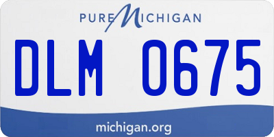 MI license plate DLM0675