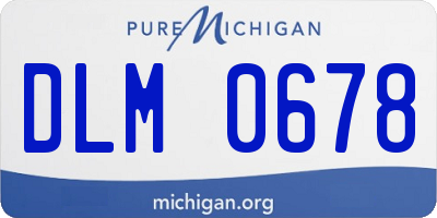 MI license plate DLM0678