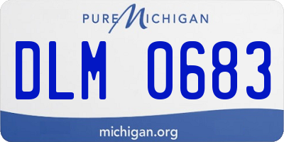 MI license plate DLM0683