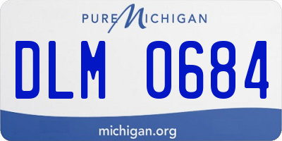 MI license plate DLM0684