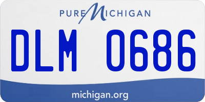 MI license plate DLM0686