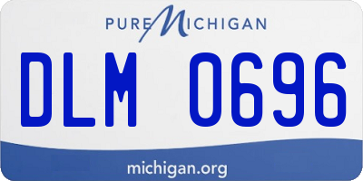MI license plate DLM0696