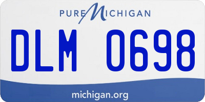 MI license plate DLM0698