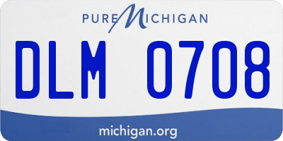 MI license plate DLM0708