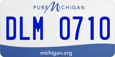 MI license plate DLM0710