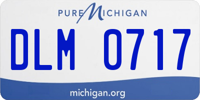 MI license plate DLM0717