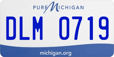 MI license plate DLM0719