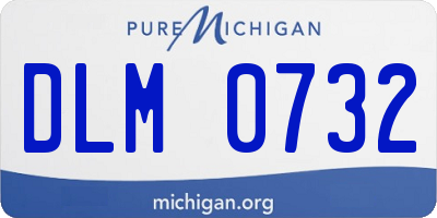MI license plate DLM0732
