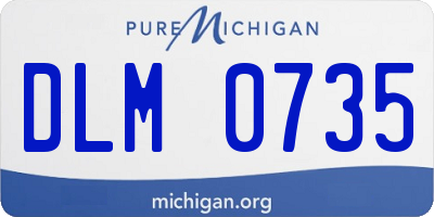 MI license plate DLM0735