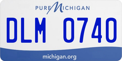 MI license plate DLM0740