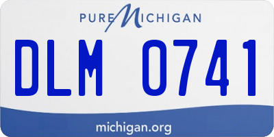 MI license plate DLM0741
