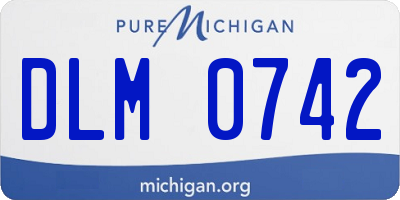 MI license plate DLM0742