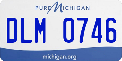 MI license plate DLM0746