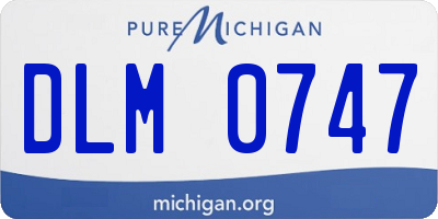 MI license plate DLM0747