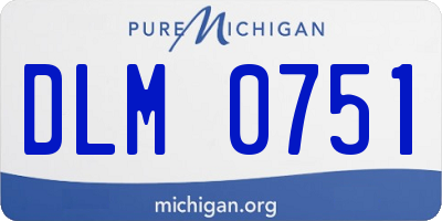 MI license plate DLM0751