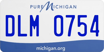 MI license plate DLM0754